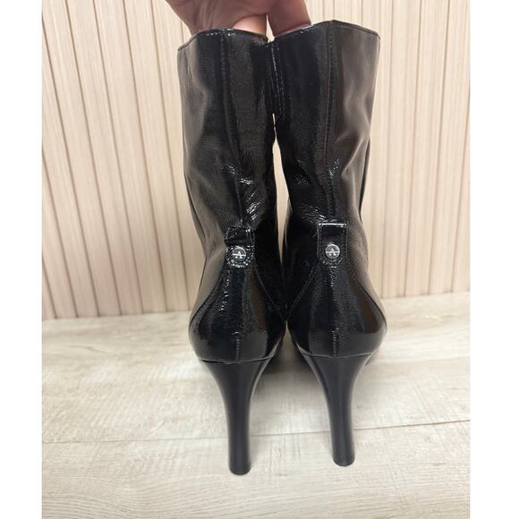 Aquatalia Renisa Leather Boots in Black Oil Size 9 Women's Shoes - Picture 6 of 11